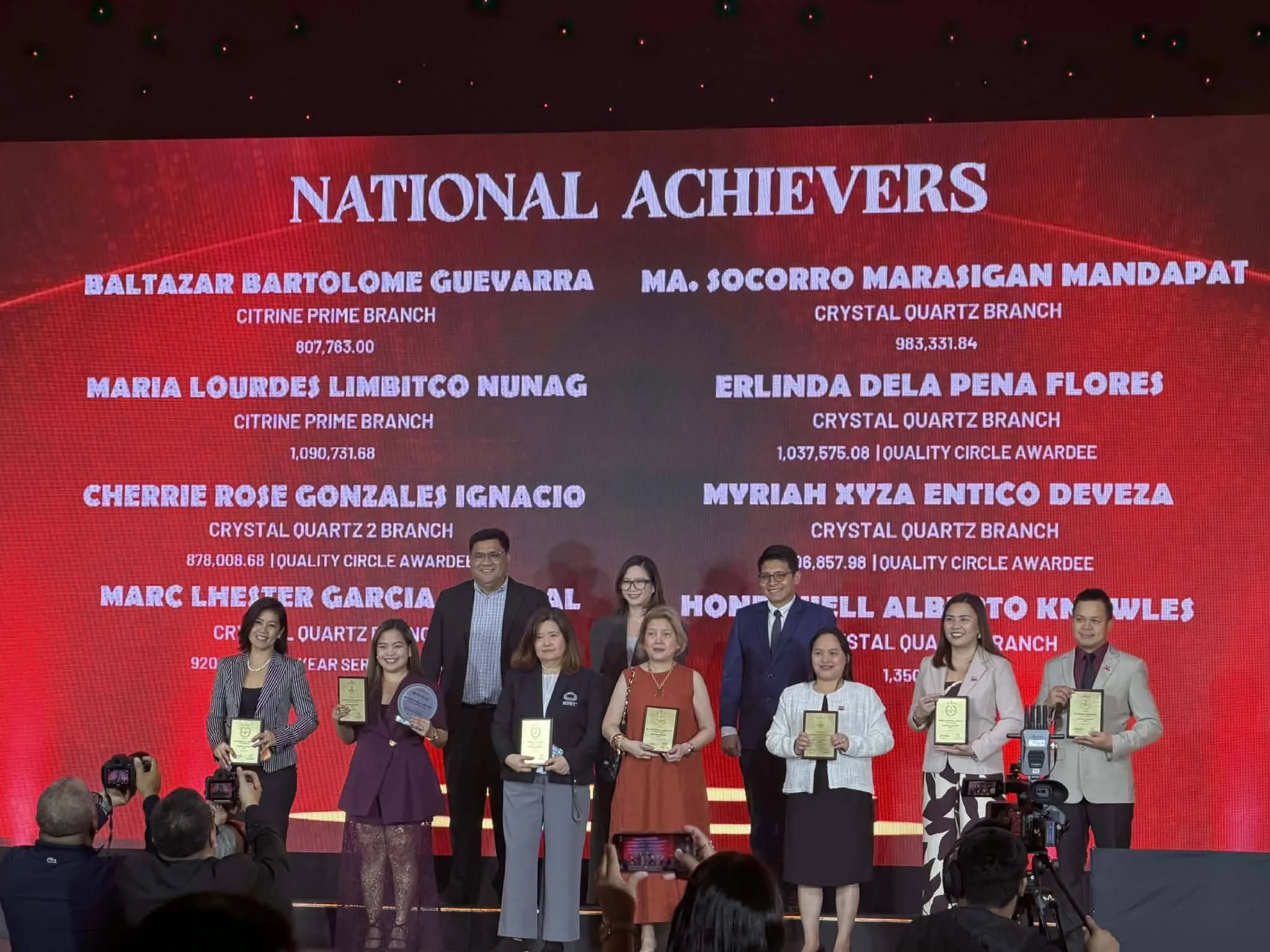 Group of professional awardees